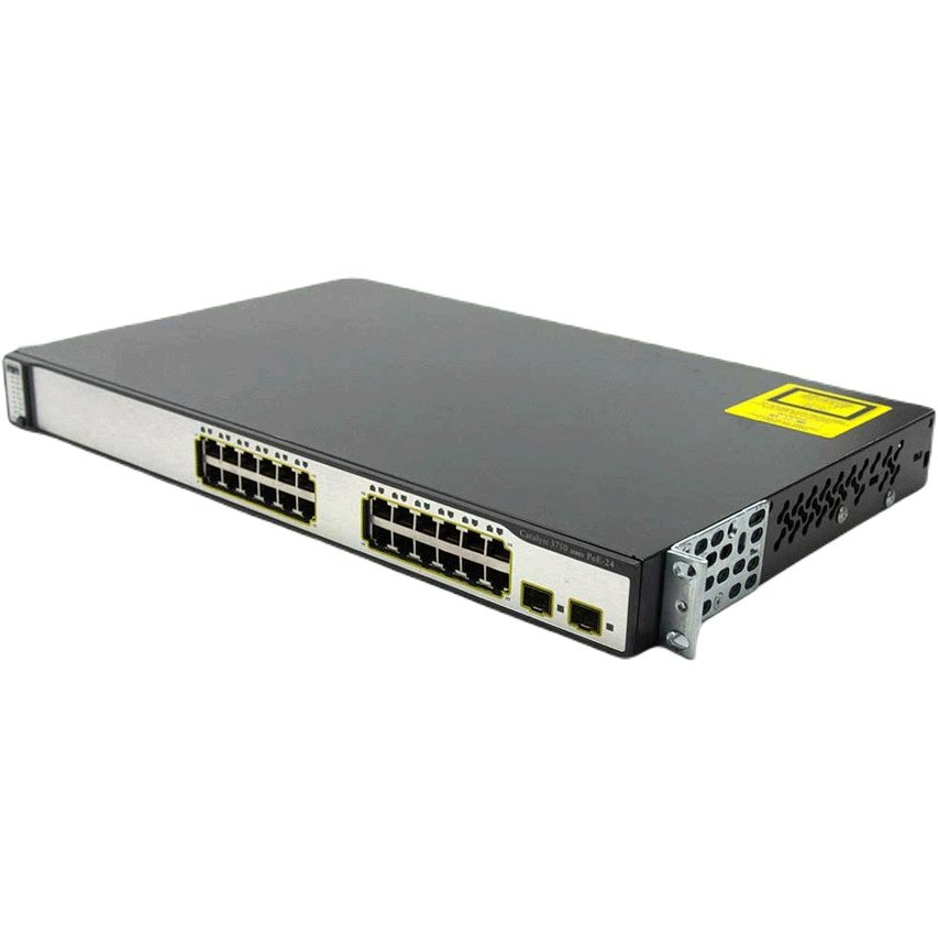 تصویر از سوئیچ 24 پورت سیسکو مدل WS-C3750G-24PS-S(استوک-ریفر)