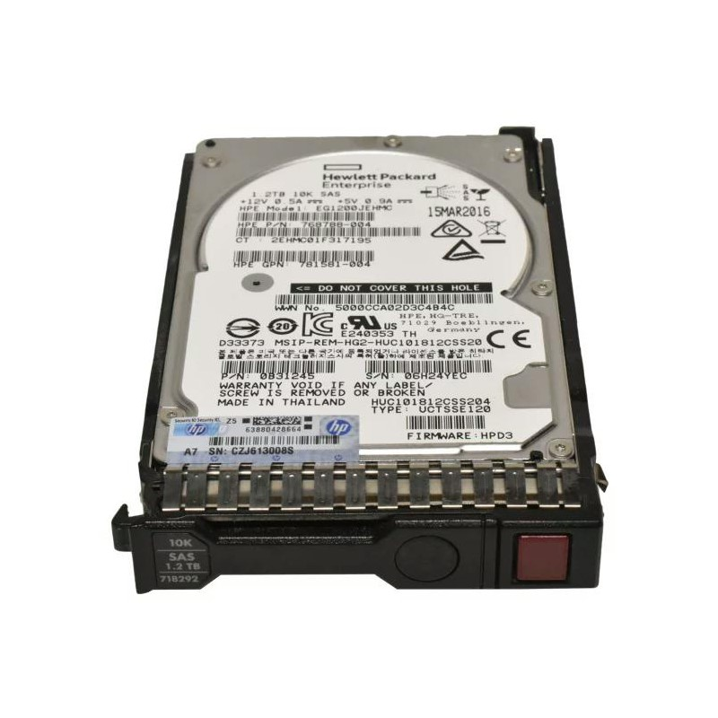 هارد HDD 1.2TB 10K SAS مناسب سرور و دیتاسنتر با رابط SAS و سرعت 10K