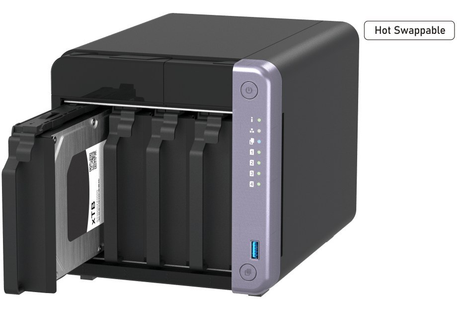 تصویر از ذخیره ساز تحت شبکه کیونپ مدل TS-432X-4G